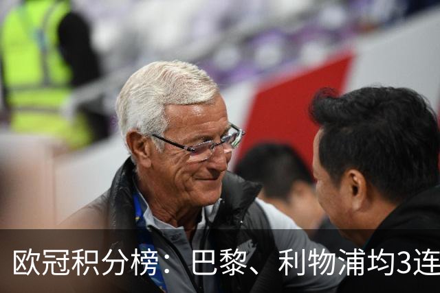欧冠积分榜：巴黎、利物浦均3连胜分列前二，巴萨首败掉第5